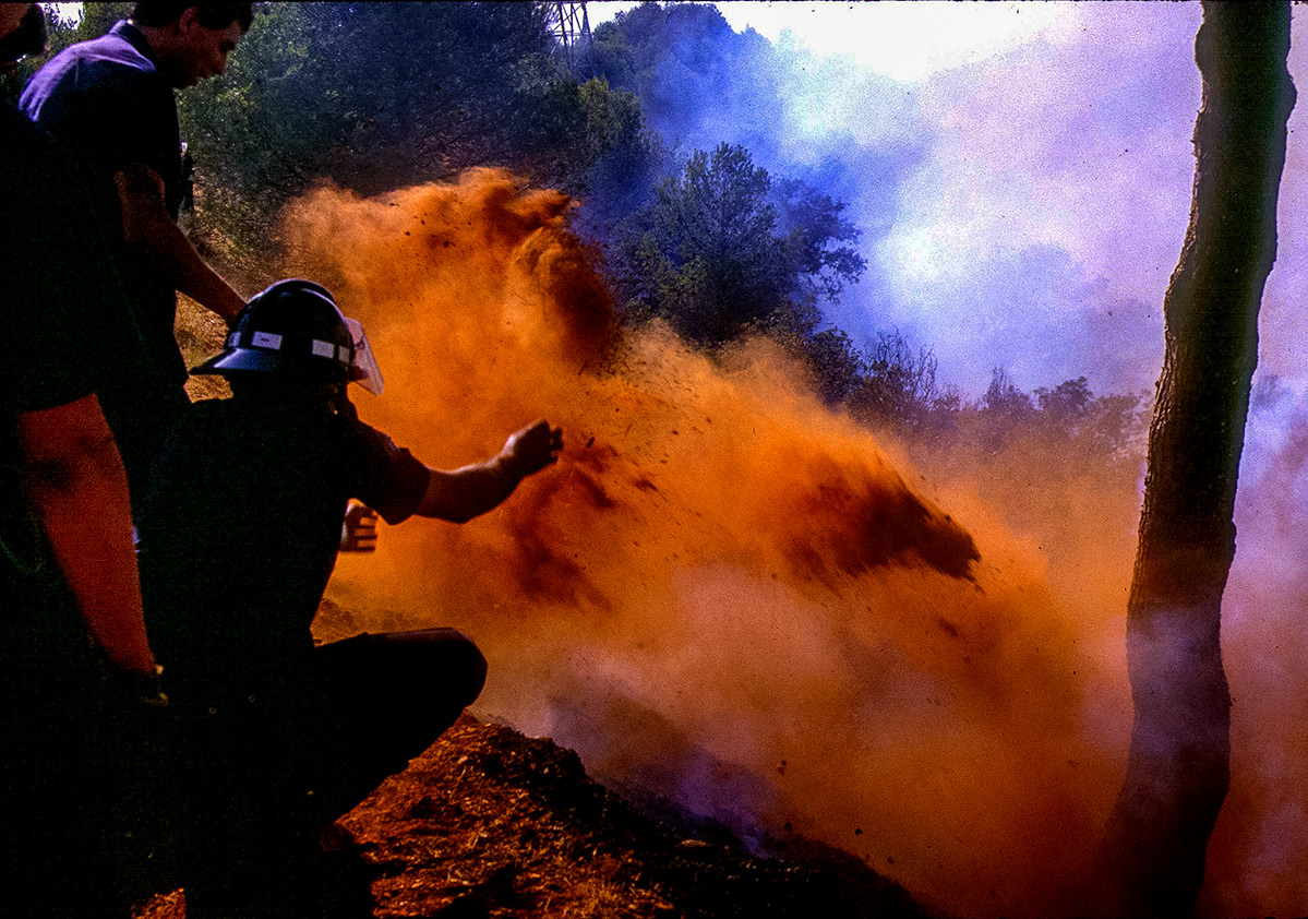 Incendio forestal bomberos