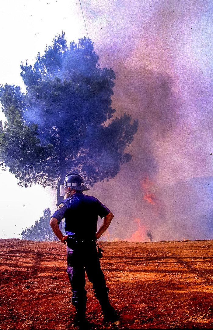 Incendio forestal bomberos