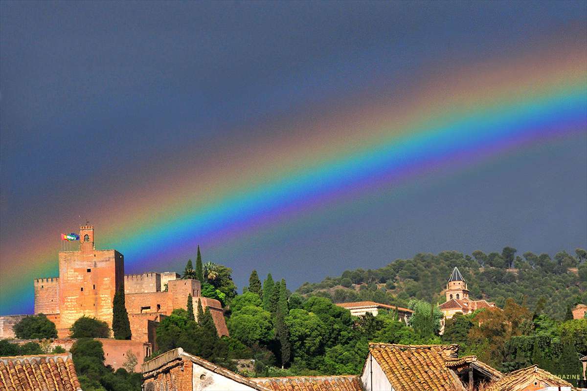 Arco iris sobre la Alhambra