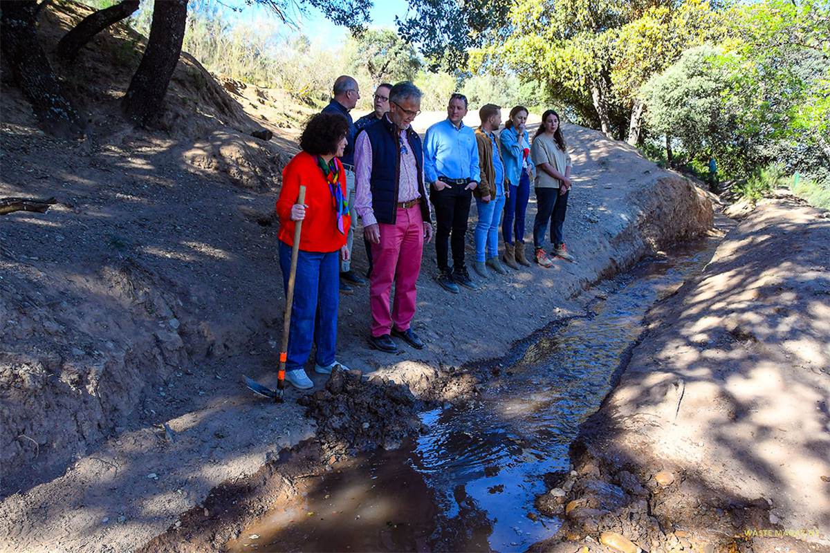 Inauguración de la restauración de la acequia.