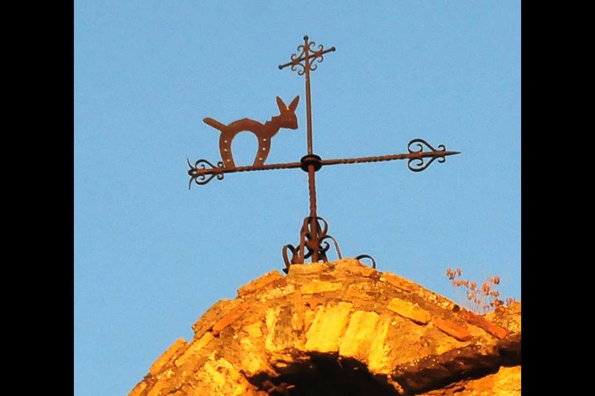 UN humilde burrillo en la veleta de la capilla de San Cecilio