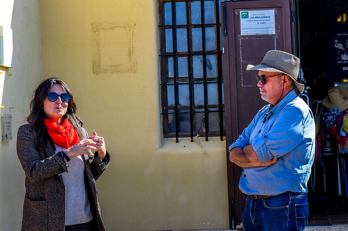 Lucía Tejero, directora del Parque Natural de Cabo de Gata y Javier Cabello