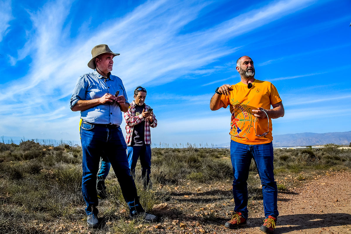 Javier Cabello, Andrés Alcántara y el responsable de Subparque