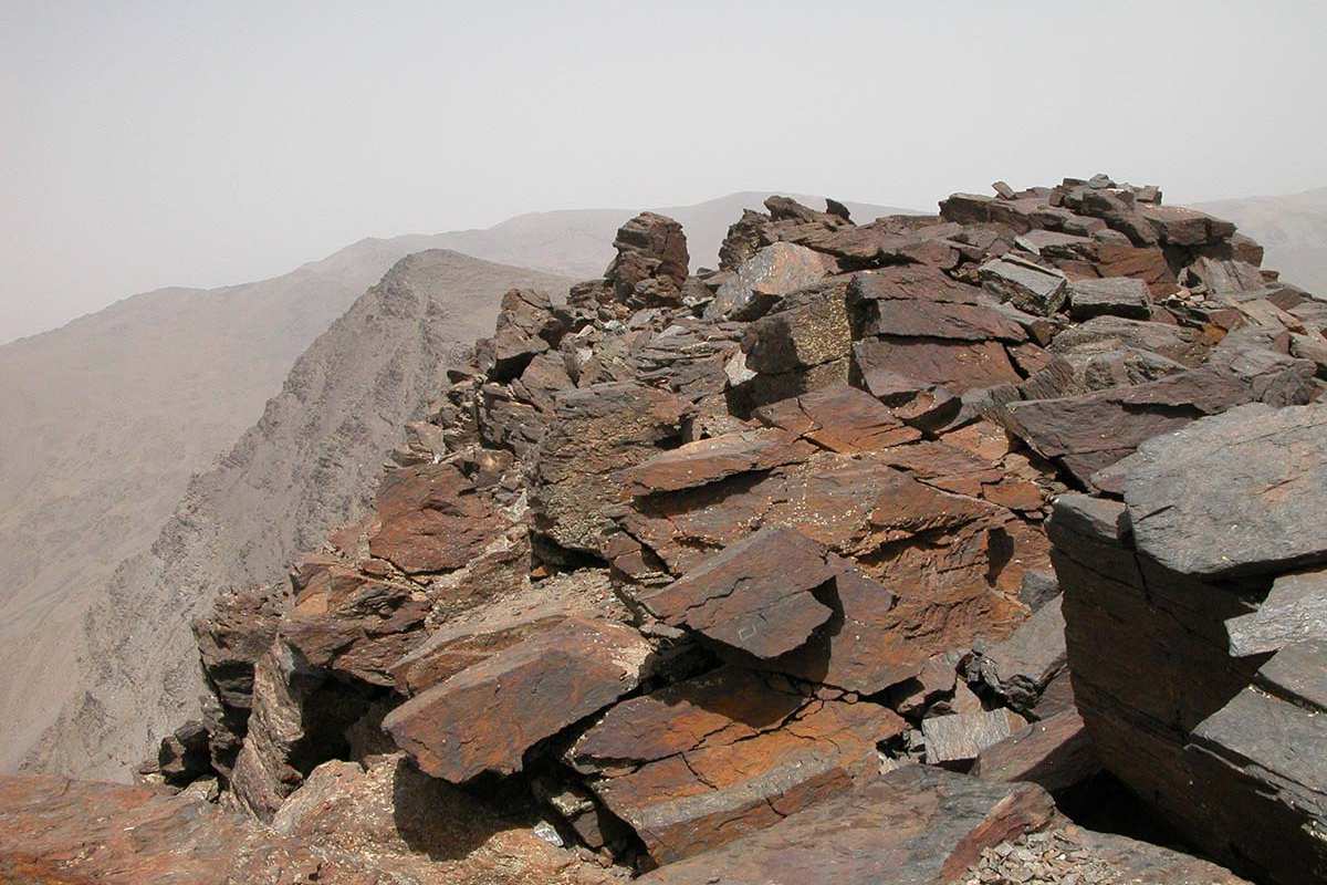 Rocas enl a cima del Mulhacén