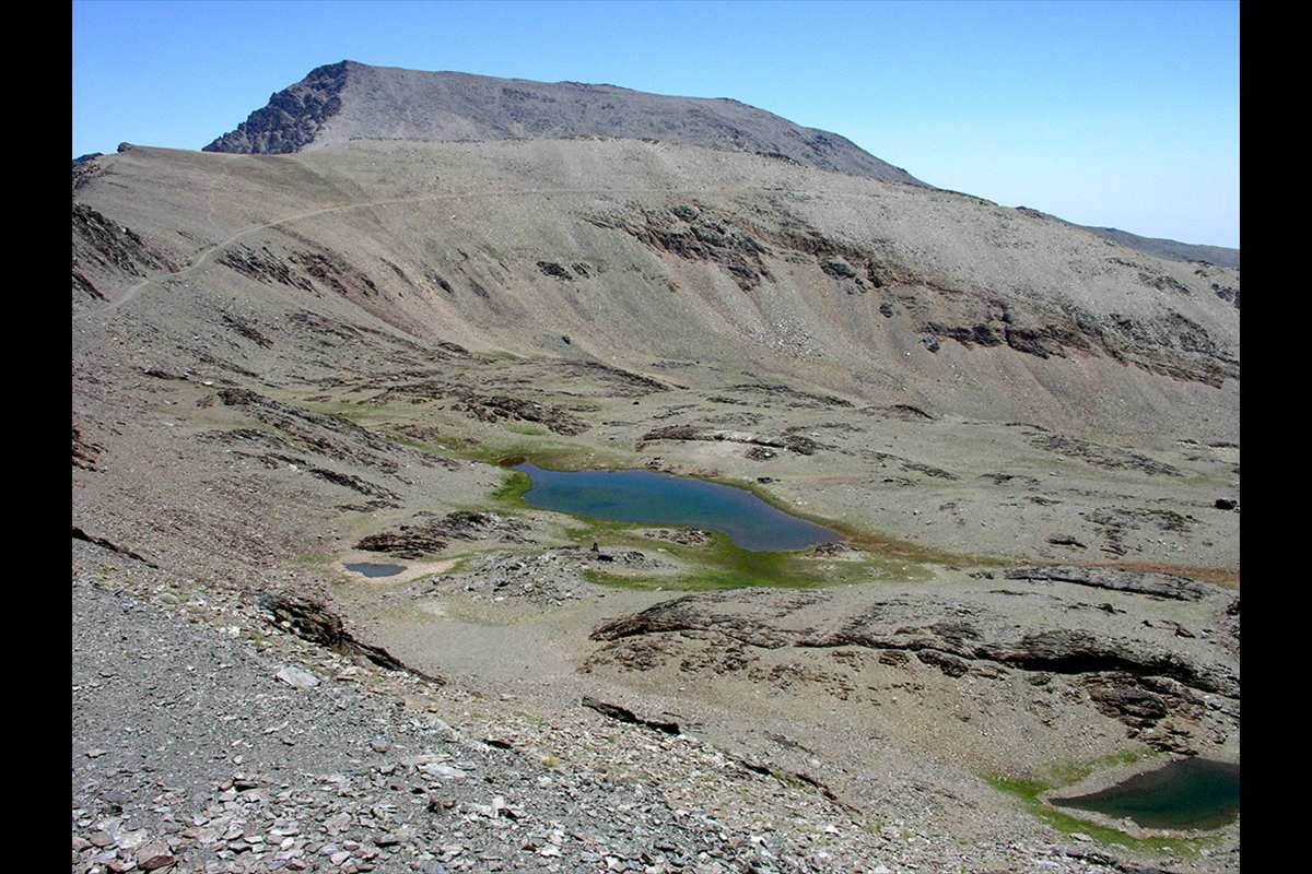 Mulhacen, imagen desde los Machos y Río Seco
