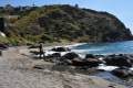 Cala del Corumbico, torre de los diablos # Foto: J. E. GOMEZ * MERCHE S. CALLE / Waste Magazine