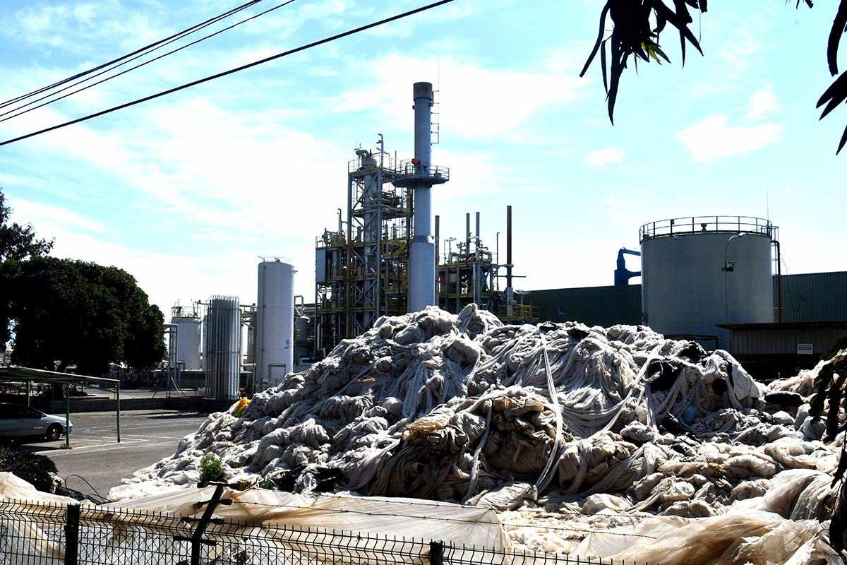 Plásticos recogidos para reciclaje en Almería