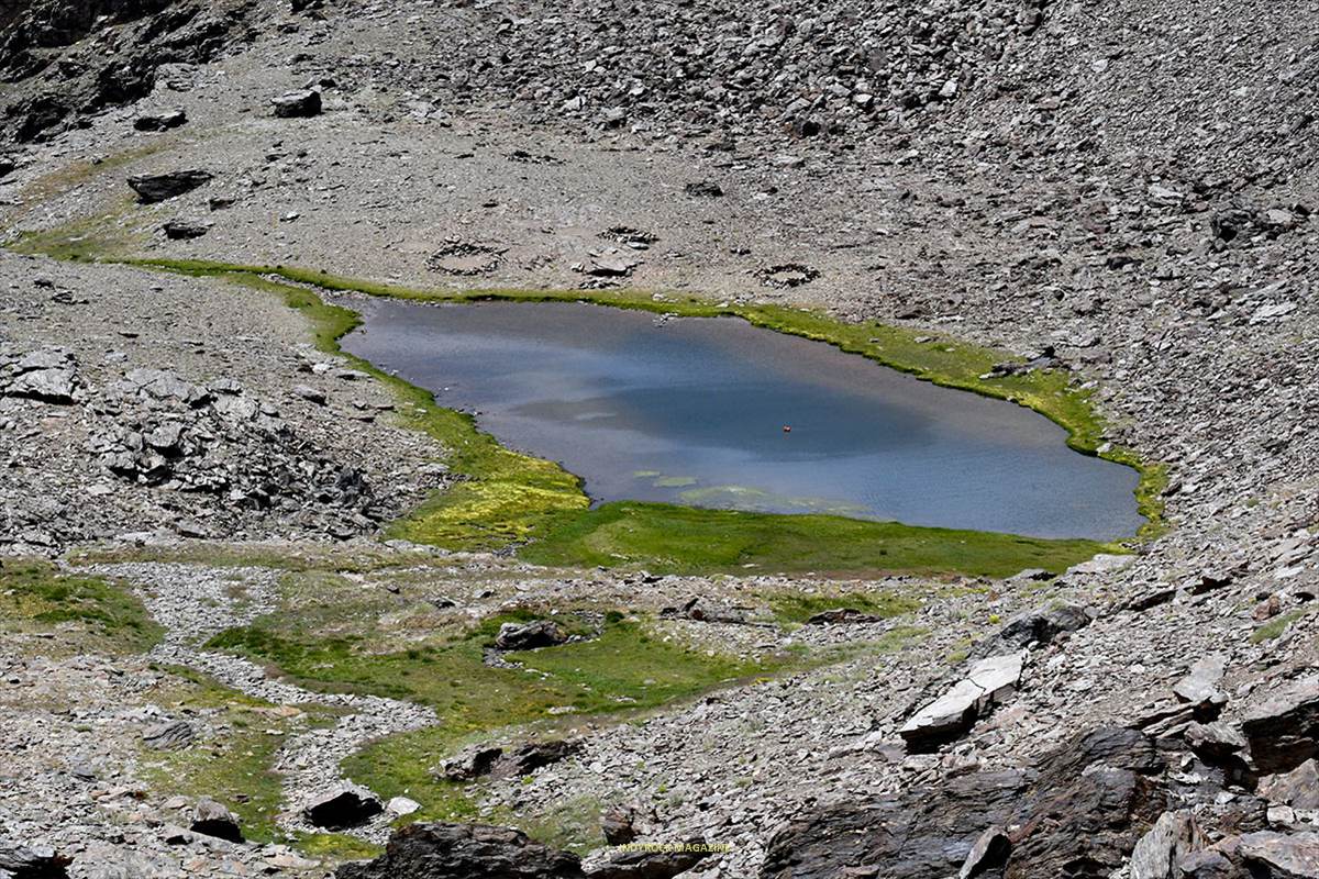 Laguna de aguas verdes